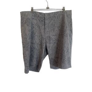 Travis Mathew Mens Gray Floral Casual Golf Shorts Size 38